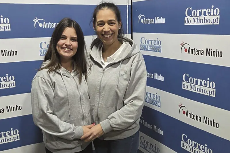 Susana Sousa e Cátia Faria, fundadoras do clube, na entrevista à Antena Minho